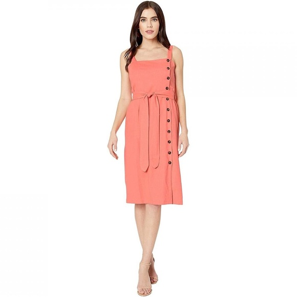 Lost + wander coast to coast midi dress linen blend - Picture 1 of 5